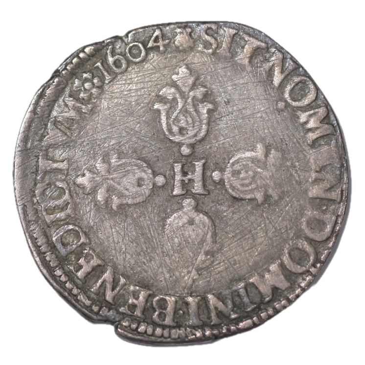 France - Henri IV, Demi Franc 1604 M (Toulouse)