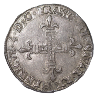 France - Henri IV, 1/4 d'Ecu 1602 Saint Palais