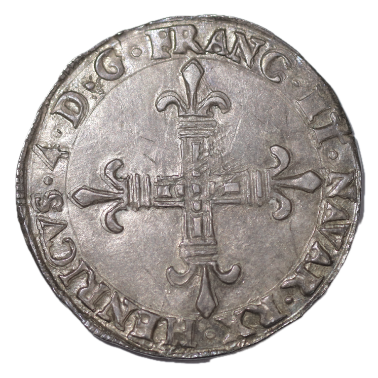 France - Henri IV, 1/4 d'Ecu 1602 Saint Palais