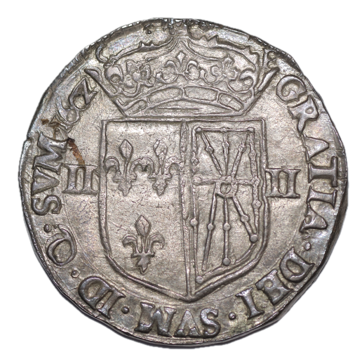 France - Henri IV, 1/4 d'Ecu 1602 Saint Palais