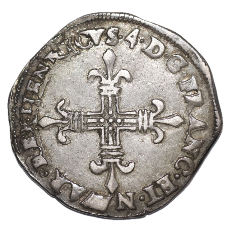 France - Henri IV, 1/4 d'Ecu 1601 Saint Palais