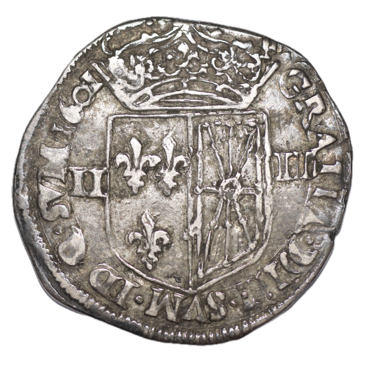France - Henri IV, 1/4 d'Ecu 1601 Saint Palais