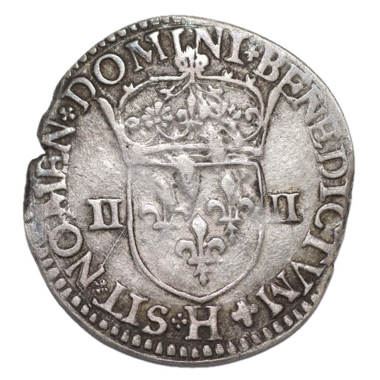 France - Henri IV 1/4 d'Ecu 1590 H (La Rochelle)