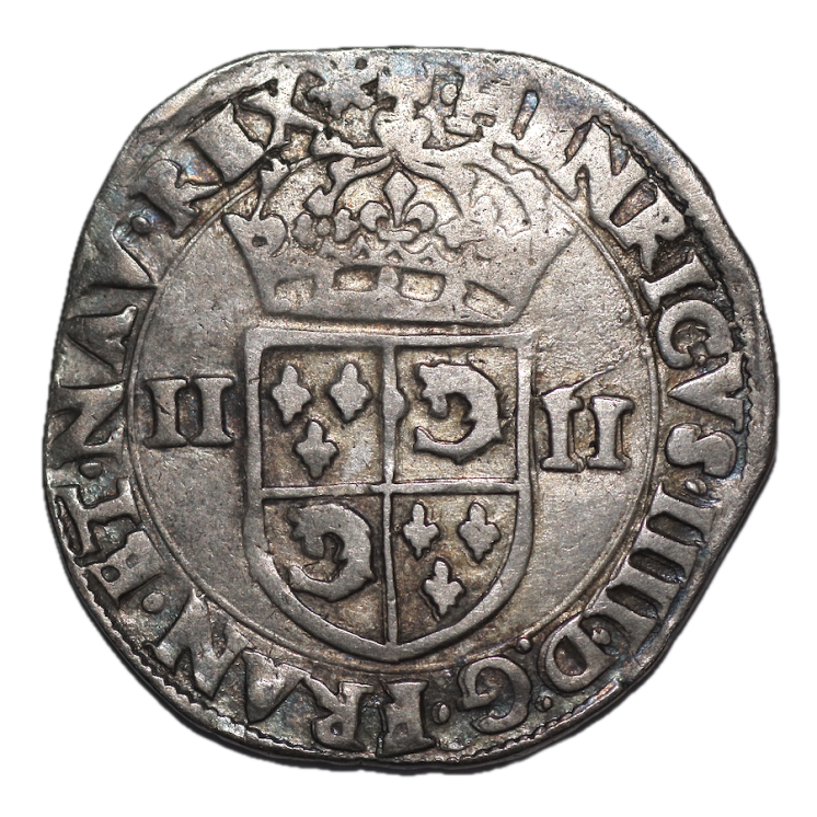France - Henri IV, 1/4 d'Ecu 1605 Dauphiné
