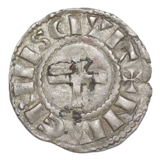 France - Nivernais, Monnayage au nom de Guy Ier, Denier