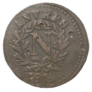 France - Napoléon Ier, 5 Cent Obsidionale, 1814