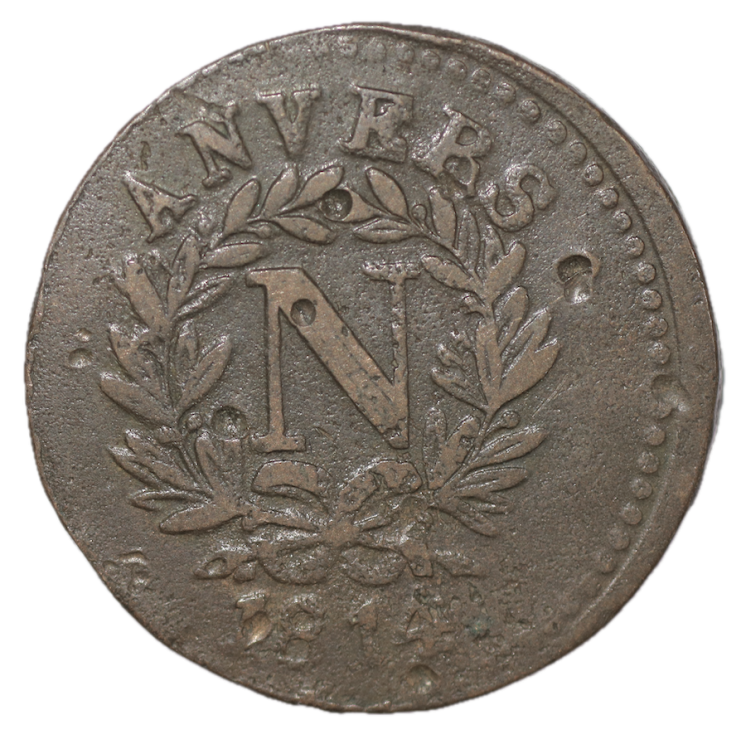 France - Napoléon Ier, 5 Cent Obsidionale, 1814
