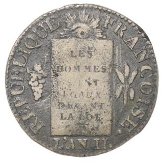 France - Sol aux balances, 1793, D (Lyon)