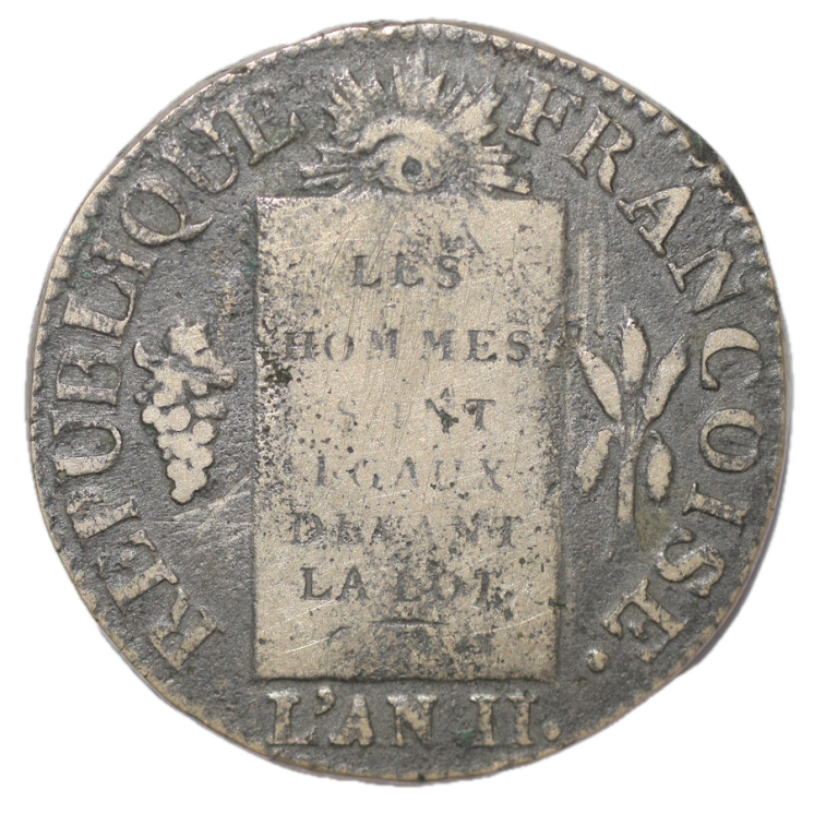 France - Sol aux balances, 1793, D (Lyon)