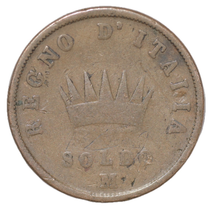 Italie - Napoléon Ier, Soldo, 1813, M