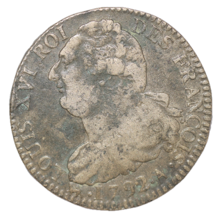 France - 2 Sols, 1792, A (Paris)