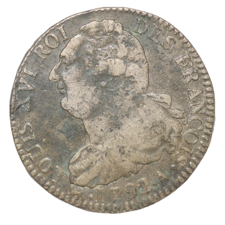 France - 2 Sols, 1792, A (Paris)