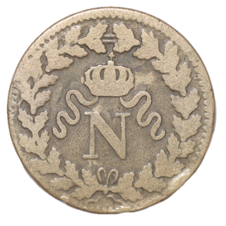 France - Napoléon Ier, 1 Décime, 1815 BB (Strasbourg)
