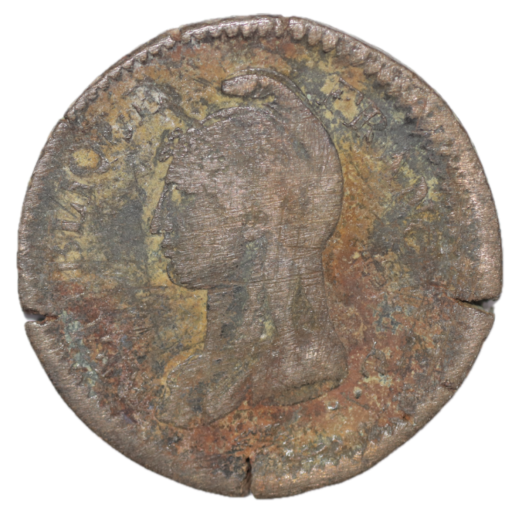 France - 1 Décime, An 7, BB (Strasbourg)