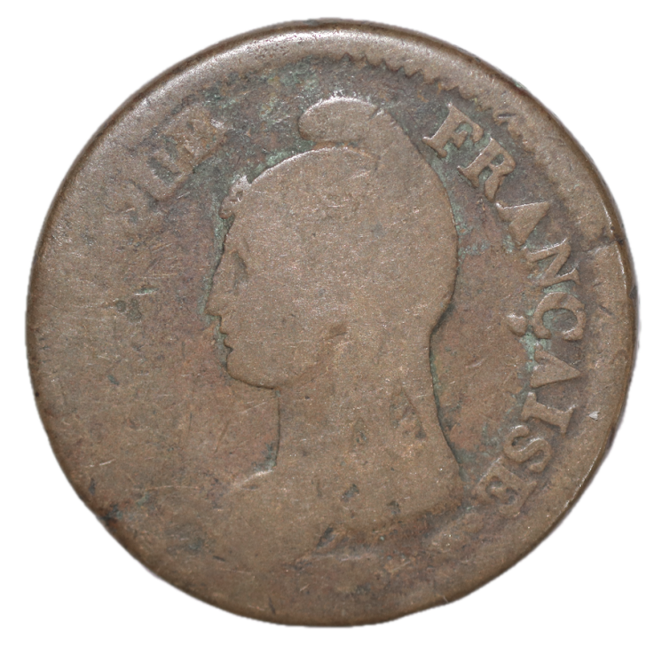 France - 1 Décime, An 5, A (Paris)