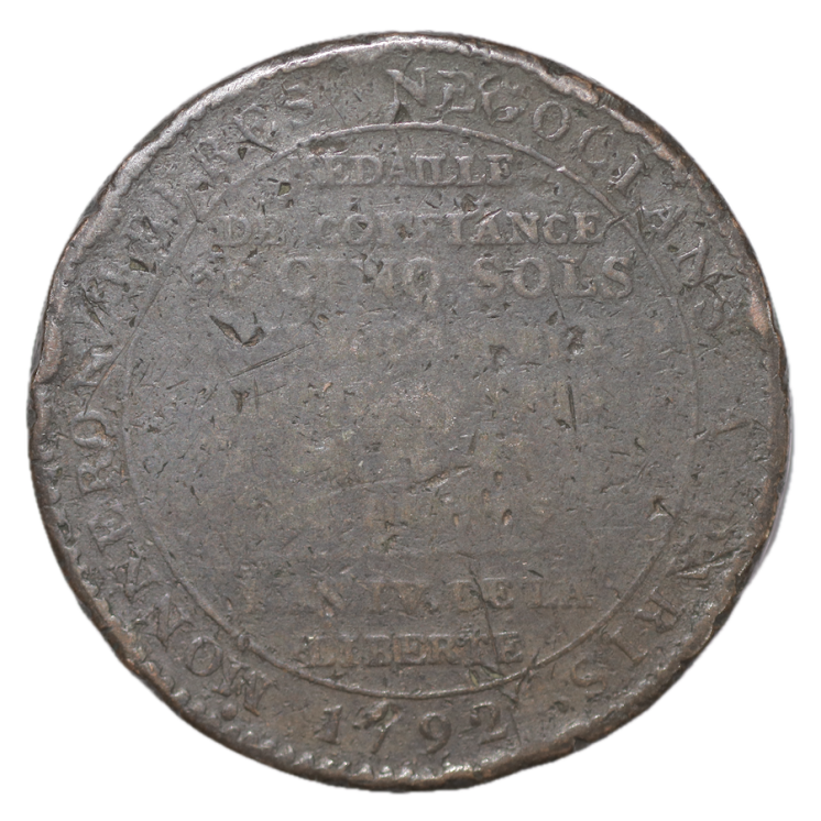 France - Révolution, Monneron de 5 sols