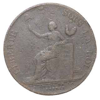France - Révolution, Monneron de 2 Sols