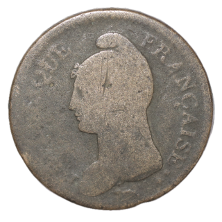 France - 1 Décime, AN 5, A (Paris)