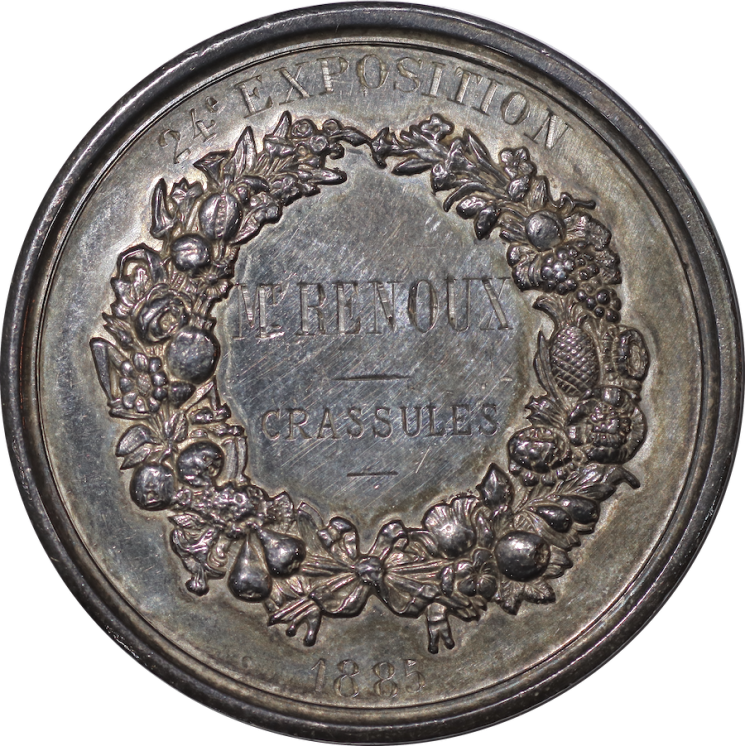 France - Jeton société d'horticulture de Cherbourg 1885