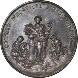 France - Jeton société d'horticulture de Cherbourg 1885