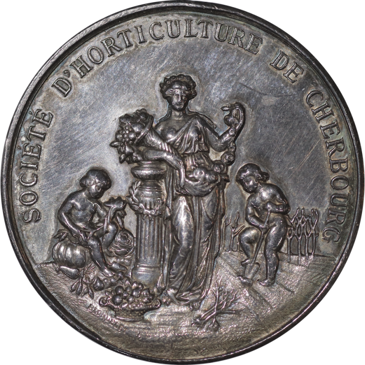 France - Jeton société d'horticulture de Cherbourg 1885