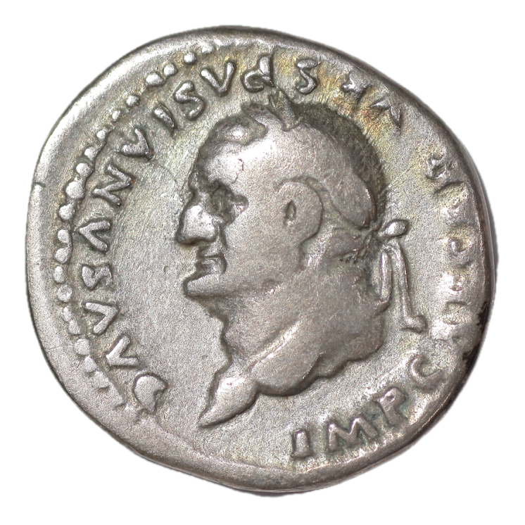 Rome - Vespasien, 69-79, Denier (Proue)