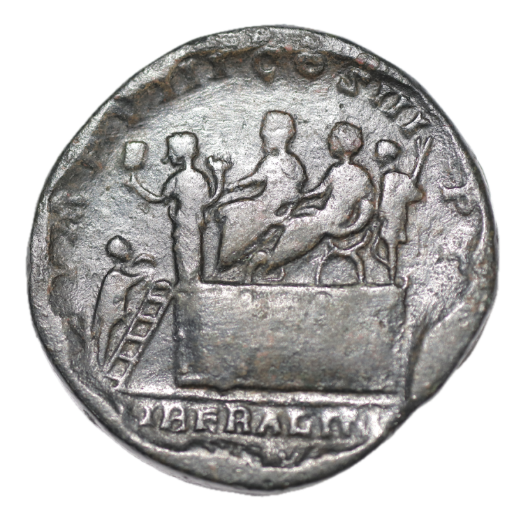 Rome - Marc-Aurèle, Sesterce, 161-180, Estrade