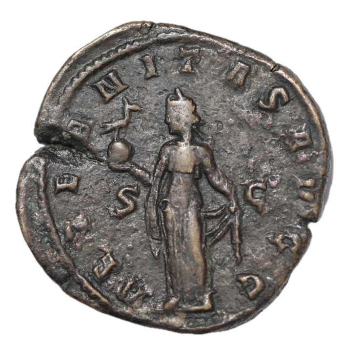 Rome - Trebonien GALLE, 251-253, Sesterce (Aeternitas)