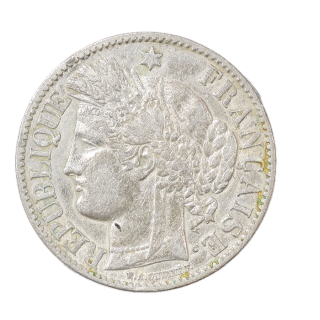 France - 2 Francs, Céres, 1887, A (Paris)