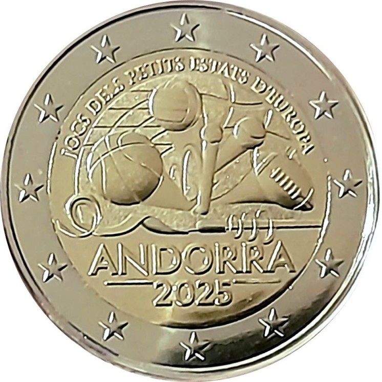 Andorre - 2€ Commémoratif Sports 2025