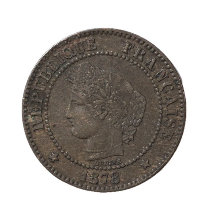France - 2 centimes, Céres, 1878, A (Paris)