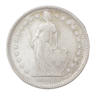 Suisse - 2 Francs argent, 1894