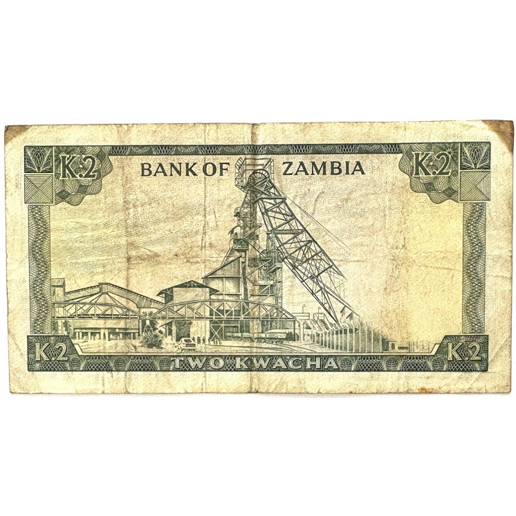 Billet - Zambie, 2 Kwacha