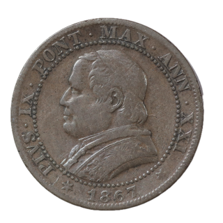 Vatican - Pie IX, 1 Soldo, 1867