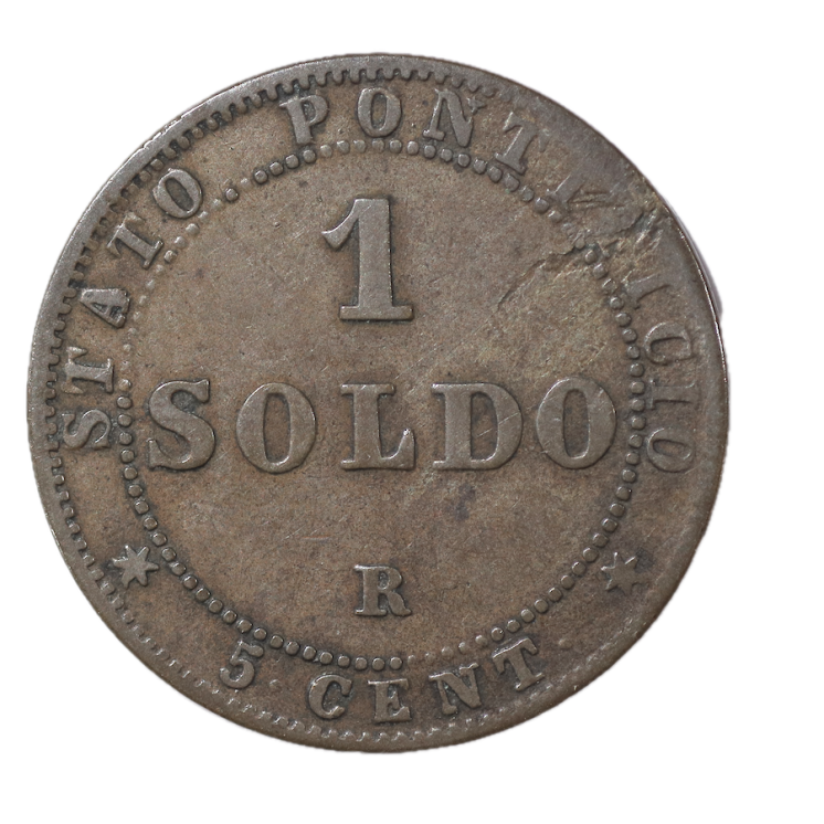 Vatican - Pie IX, 1 Soldo, 1867