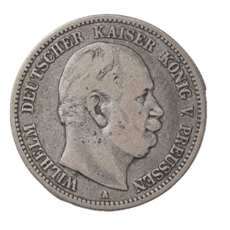 Allemagne - 2 Mark, Wilhelm Ier (1861-1888), 1877