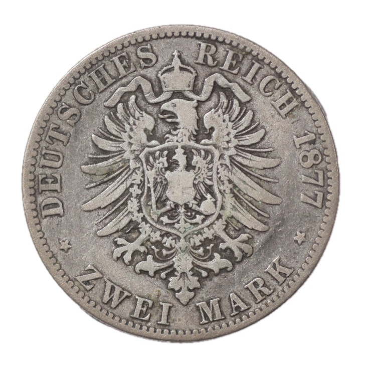 Allemagne - 2 Mark, Wilhelm Ier (1861-1888), 1877