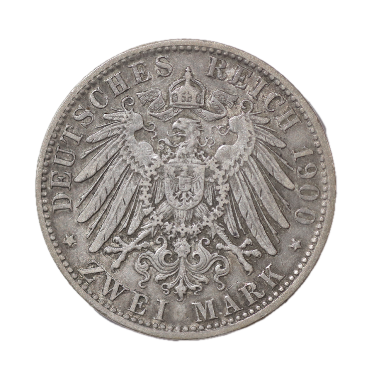 Allemagne - 2 Mark, Otto (1886-1913), 1900