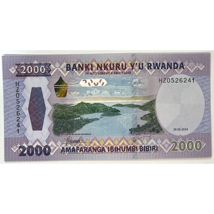 Rwanda - 2000 Francs, 28.06.2024
