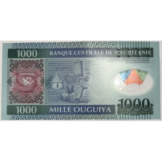 Mauritanie - 1000 Ouguiya, 28.11.2014, Polymère