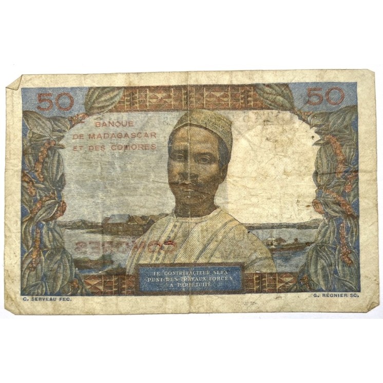 Comores - 50 Francs (1960-1969), Banque de Madagascar et des Comores