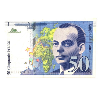 Billet 50 Francs Antoine de Saint Exupéry 1992