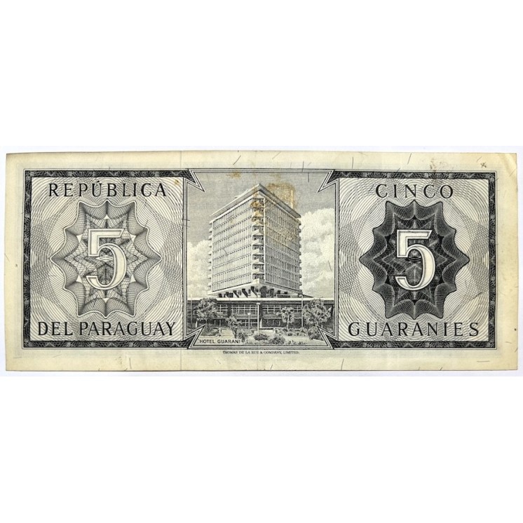 Paraguay - 5 Guaranies, 1952