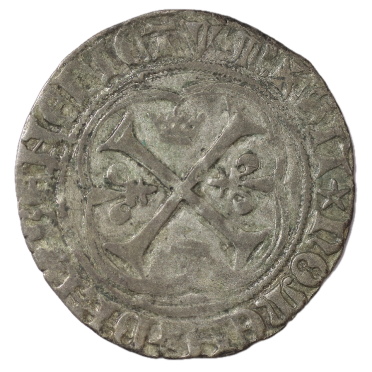 France - Charles VII (1422-1461), Blanc à la couronne