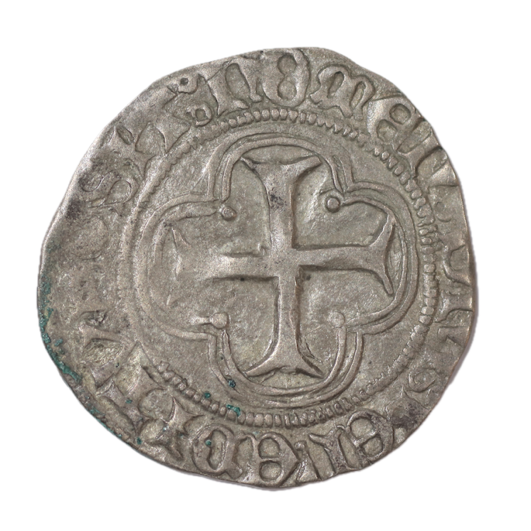 France - Louis XI (1461-1483), Blanc au soleil, Poitiers