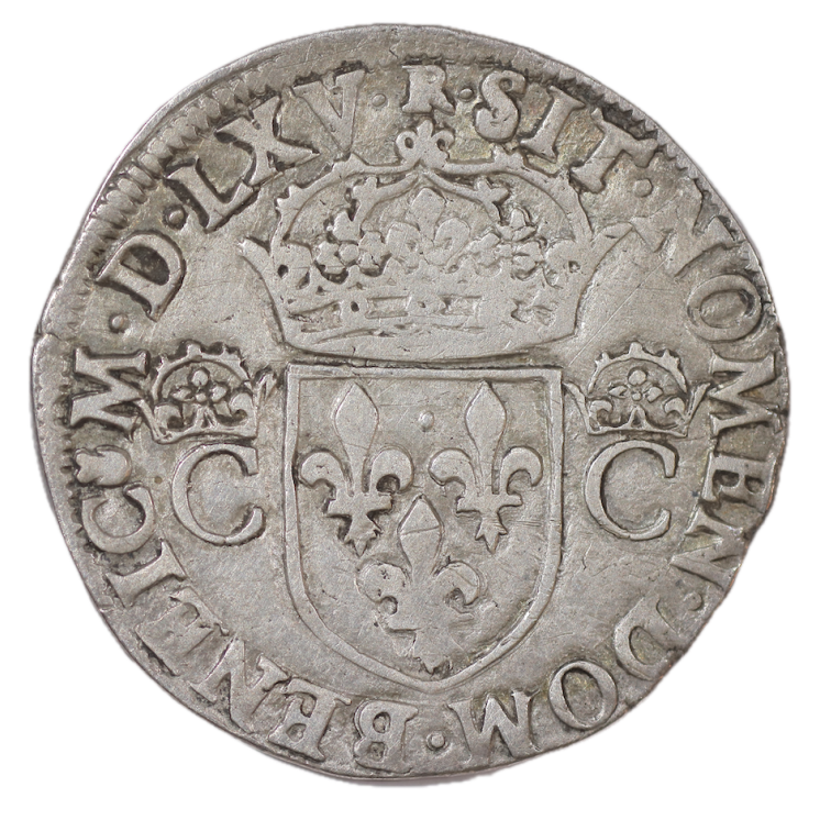 France - Charles IX (1560-1574), Teston M (Toulouse) 1565
