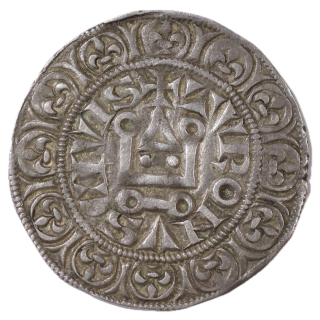 France - Philippe IV Le Bel (1285-1314), Gros Tournois à l'O rond, 1305 à 1308