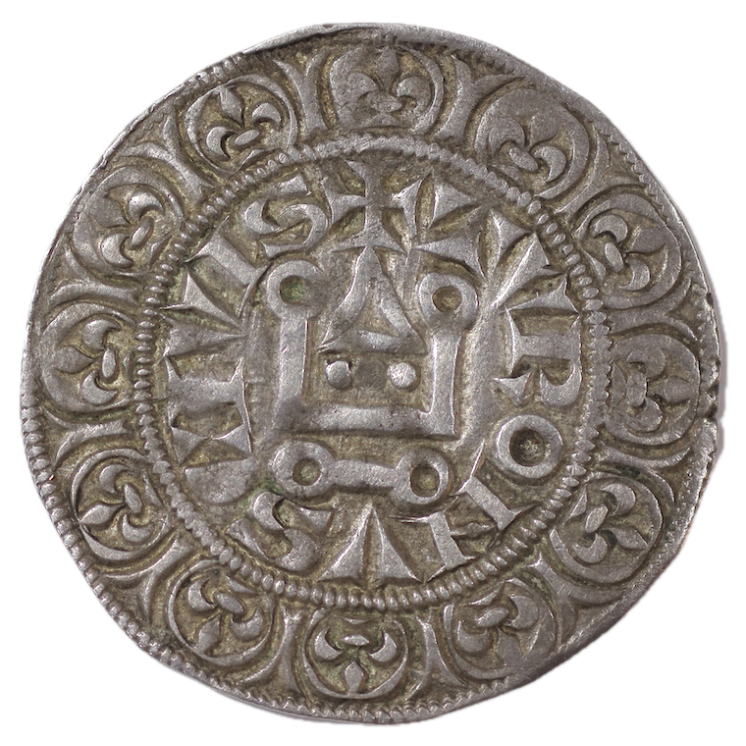 France - Philippe IV Le Bel (1285-1314), Gros Tournois à l'O rond, 1305 à 1308