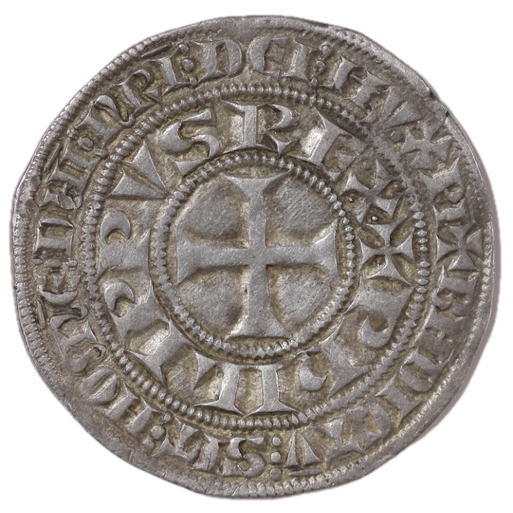 France - Philippe IV Le Bel (1285-1314), Gros Tournois à l'O rond, 1305 à 1308