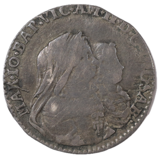 Duché de Savoie - Victor Amédée II (1675-1730) et Maria Giovanna (mère) 1/2 Lire